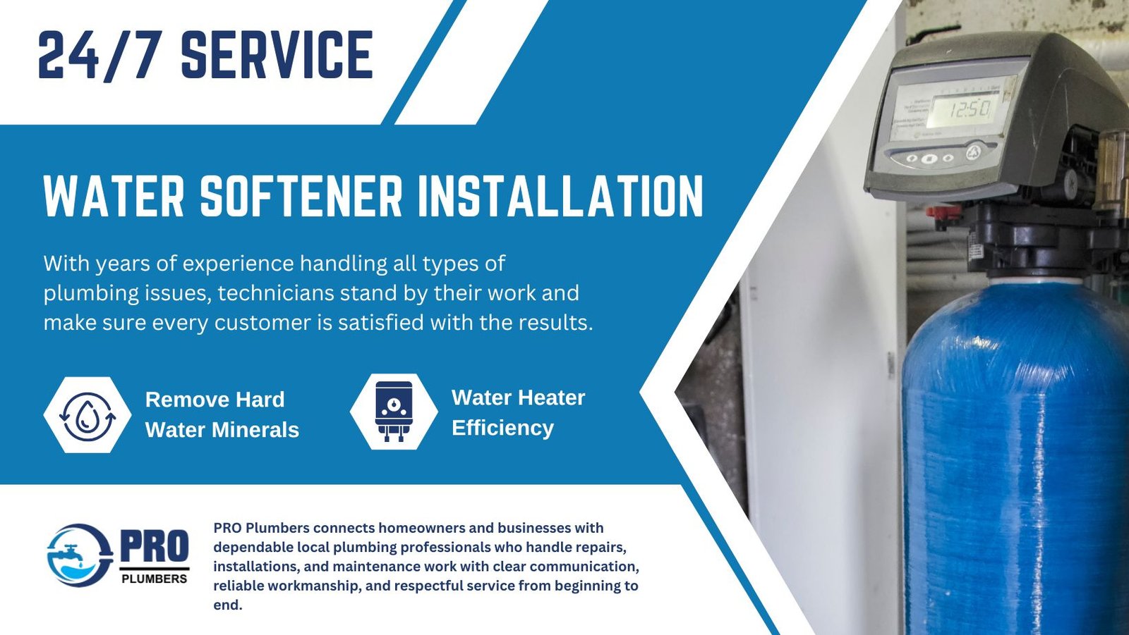 Water softener installation in Little Elm, TX